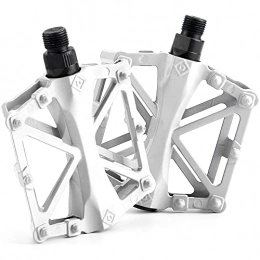 YQZX Parti di ricambio YQZX Pedalo 2pcs, Pedale della Mountain Bike, Albero del Cuscinetto sigillato Antiscivolo Antiscivolo, Adatto per Mountain Bike BMX MTB Bici da Strada, White