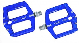 YZ Pedali per mountain bike YZ Pedala, pedala Mountain bike, lega di alluminio antisdrucciolevoli della bicicletta del cuscinetto Pedali Ultra-Light Palin Pedale equitazione Ricambi, Blu