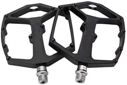 YZ Pedali per mountain bike YZ Pedale bici, pedale bicicletta, pedale alluminio pedale palin cuscinetto antiscivolo accessori per la guida adatto per mountain bike veicoli stradali pieghevoli ecc, Nero