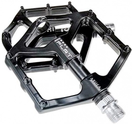 YZ Pedali per mountain bike YZ Pedale, Black Mountain Bike Pedals, lega di alluminio Cuscinetti Pedale Ultra-Light larga antiscivolo Pedale equitazione Ricambi