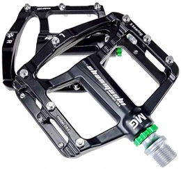 YZ Pedali per mountain bike YZ Pedale, nero pedali della bicicletta, in lega di magnesio 3 cuscinetti Pedale antiscivolo universale piatto Palin Pedali equitazione Ricambi