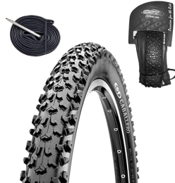 ECOVELO Parti di ricambio 1 Copertone MTB 26X2.40 + Camera Pneumatico 26” DOWNHILL Trail XC Cross Mountain Bike CST 66-559 EPS