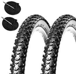 ECOVELO Parti di ricambio 2 COPERTONI 27.5 x 2.25 (57-584) + CAMERE D’ARIA PNEUMATICI PER MTB DA 27 MOUNTAIN BIKE BICI BICICLETTA