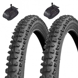 Kenda Pneumatici per Mountain Bike 2 COPERTONI Kenda 16 X 1.95 + CAMERE Valvola America Pneumatici 50-305 Tassellati K 817 MTB Bimbo Bicicletta Mountain Bike