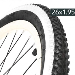 CZLSD Parti di ricambio CZLSD 26 * 1, 95 Poliuretano Rubber Tire 26x1.95 Mountain Road Bike Pneumatici Ruote di Bicicletta in Bicicletta Parts Ultralight Durevole (Color : White)