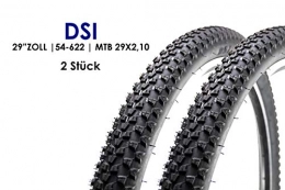 DSI Pneumatici per Mountain Bike DSI 54-622 - Copertone per Bicicletta MTB, 29x2, 10, 2 Pezzi, Colore Nero