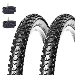 ECOVELO Parti di ricambio Ecovelò, 2 COPERTONI MTB 29 x 2.25 (57-622) + CAMERE Unisex adulto, Nero