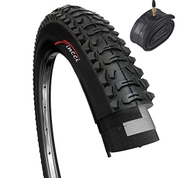 Fincci Parti di ricambio Fincci Set 26 x 1, 95 Pollici 50-559 Pieghevole Pneumatico Copertone con Presta Valvole Interne Camera d'Aria per MTB Montagna Ibrida Bici Bicicletta