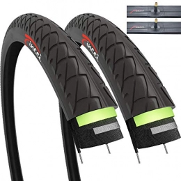 Fincci Parti di ricambio Fincci Slick Ibrido Strada Mountain Bike Bicicletta Bici Pneumatici Copertoni con Anti-puntura Antiforatura da 2, 5 mm 26 x 1, 95 53-559