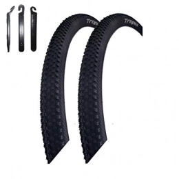 maxxi4you Parti di ricambio maxxi4you - Set di 2 copertoni da mountain bike Tropix 50-622 (29 x 1, 95) con 3 leve per pneumatici, colore: nero