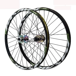 OMDHATU Ruote per Mountain Bike 24 Pollici Mountain Bike Ruote Set QR Cerchi Con Freno A Disco Mozzi Con Cuscinetti Sigillati Supporto Cassetta 8-12 Velocità Set Di Ruote Per Biciclette Pieghevoli (Color : C)