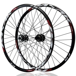 Asiacreate Ruote per Mountain Bike 26 / 27.5 / 29 in MTB Ruote Freno A Disco Ruota A Sgancio Rapido 32H Cerchi in Lega di Alluminio Mountain Bike Ruote Fit 7 / 8 / 9 / 10 / 11 velocità Cassette (Color : Red, Size : 27.5'')