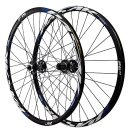 vivianan Parti di ricambio 26 27.5 29 Pollici Doppia Parete Bici Ruote Freno A Disco A Sgancio Rapido 32H Mountain Ruote Bicicletta Cerchi MTB Wheelset Mozzo Fit 7 8 9 10 11 12 Velocità ( Color : Black hub , Size : 26inch )