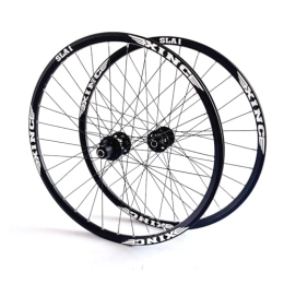 DFNBVDRR Ruote per Mountain Bike 26 / 27, 5 / 29 Pollici Ruote Da MTB Freno A Disco Sgancio Rapido Ruote Per Mountain Bike Lega Di Alluminio Cerchio Da 19 Mm Cassetta 8 / 9 / 10 / 11 Velocità 32 Fori (Color : Black, Size : 27.5in)