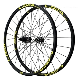 KANGXYSQ Ruote per Mountain Bike 26 27, 5 29 Pollici Set Ruote Per Mountain Bike Cerchio In Lega Alluminio Freno A Disco 24 Ore Ruote MTB Supporta Il Volano XD A 12 Velocità Rilascio Rapido (Color : Yellow, Size : 29INCH)