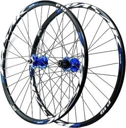 FOXZY Ruote per Mountain Bike 26 "27.5" 29 "Set di ruote for freni a disco for mountain bike Mozzo a sgancio rapido anteriore e posteriore for bicicletta 32 fori 7 8 9 10 11 12 velocità (Color : Blue1, Size : 27.5'')