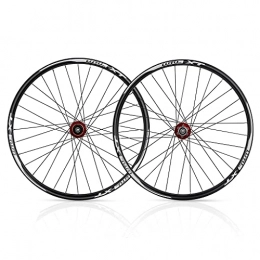 TianyiTrade Ruote per Mountain Bike 26”27, 5”29”Set Ruote per Mountain Bike MTB Cerchio in Lega Alluminio Freno A Disco A Sgancio Rapido 32H Cassetta 7 8 9 10 11 velocità (Color : Red, Size : 26INCH)