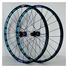 NEZIAN Parti di ricambio 26 27, 5 Pollici Set Di Ruote for Mountain Bike Cerchio MTB In Lega Di Alluminio A Veloce Freno A Disco 24H 7-12 Velocità (Color : A, Size : 26in)