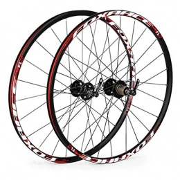 Cuthf Parti di ricambio 26 in Bicicletta Ruote ibride Mountain Bike Ruote Doppia Parete MTB Rim Disc Brake Ultralight Fibra di Carbonio Quick Release 24H 9 / 10 / 11 Velocità, A, 26”