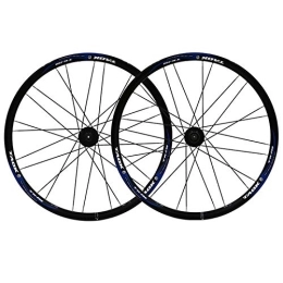 NEZIAN Parti di ricambio 26 Pollici Set Di Ruote for Mountain Bike Cerchio MTB In Lega Di Alluminio A Doppia Parete Rilascio Veloce Freno A Disco 24H 7-9 Velocità (Color : E)