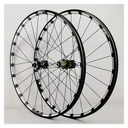 NEZIAN Parti di ricambio 26 Pollici Set Ruote Mountain Bike MTB Mozzo 24 Fori 7 8 9 10 11 12 Velocità Tirare Dritto 4 Cuscinetto Accessori Attrezzature Lega Dlluminio (Color : A)