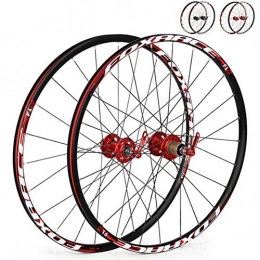 BigTech Ruote per Mountain Bike 26" Ruota Bici Alluminio, Bici Cerchio Ruota MTB Mountain City Bike, 24 buche, 1700g