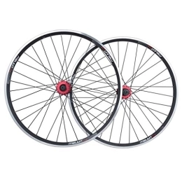 NEZIAN Parti di ricambio 26 Ruote Per Bicicletta, Bici Ruote Doppio Muro MTB Bordo Presto Pubblicazione V-Brake Ibrido / Mountain Bike Hole Disc 8 9 10 Velocità (Color : Schwarz, Size : 26inch)