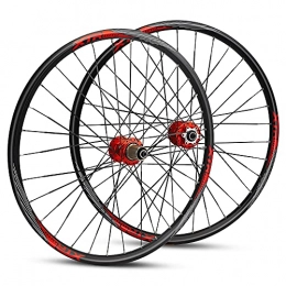 SHBH Parti di ricambio 26in Mountain Bike MTB Wheelset Freno a Disco Anteriore 2 Posteriore 5 Cuscinetti Sigillati per 8-11 Velocità Cassette Ruote per Mountain Bike 32 Raggi Piatti con Leva di Sgancio Rapido Pad per pneum