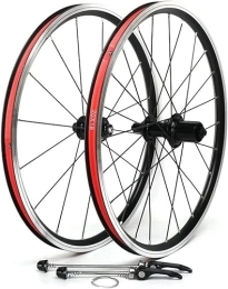 JipiN Parti di ricambio 406 Set di ruote a bassa resistenza 4 Perrin 11 velocità V-Brake 74-130mm 24 fori Ruota per bicicletta per mountain bike