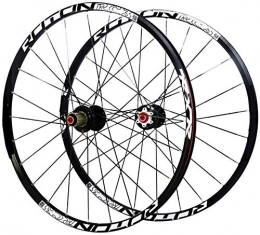 AIFCX Parti di ricambio AIFCX Bike Wheel Set, Ultra Light 26 Pollici in Fibra di Carbonio MTB Mountain Set di Ruote per Bicicletta in Lega Cerchio in Carbonio Hub Ruote Sale montate Rims, Black-26 inch