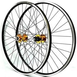 AWJ Ruote per Mountain Bike AWJ Ruote per Bici Set di Ruote per Bici 26 / 27.5 / 29 Pollici Disc / V Brake Ruote per Mountain Bike a sgancio rapido 32 Fori per Ruote libere a Cassetta 7 / 8 / 9 / 10 / 11 / 12