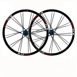 AWJ Parti di ricambio AWJ Ruote per Bici Set di Ruote per Mountain Bike 26" Cerchio in Lega di Alluminio 24 Fori Compatibile con Ruote da Bicicletta MTB a Raggi Piatti a 7-10 velocità Ruote da Bicicletta QR Fren