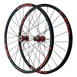 CTRIS Parti di ricambio Bicicletta Ruote Ruote per Bicicletta, Mountain Bike Cerchio Ultraleggero in Lega di Alluminio Ruota A Sgancio Rapido Bocca Americana Standard Bici Ruote 27, 5 Pollici (Color : Red, Size : 27.5in)