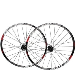 YZDKJDZ Ruote per Mountain Bike Cerchi 29" set di ruote per mountain bike, cerchio in lega di alluminio disco freno MTB Wheelset, sgancio rapido anteriore posteriore ruote nere per bicicletta, 28 fori hub per 7 / 8 / 9 / 10 / 11 / 12 cassetta