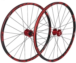 GJX Ruote per Mountain Bike Cerchi Bici Wheels Mountain bike Ruote 26in posteriore / ruota anteriore, a doppia parete in lega di alluminio MTB Bike girante veloce ibrida di uscita V-Brake Sealed cuscinetti 8 / 9 / 10 di velocità