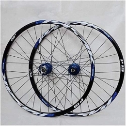 GJX Ruote per Mountain Bike Cerchi Bici Wheels Mountain bike wheelset, 29 / 26 / 27, 5 pollici ruota di bicicletta (anteriore e posteriore) in lega alluminio a doppia parete orlo pratica disco sgancio 32H freno 7-11 velocità