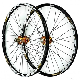 JIE KE Parti di ricambio Cerchio bici 26 / 27.5 / 29 pollici MTB. Wheelset Disc Breke Mountain Bike anteriore e ruota posteriore ruota sigillata doppia parete a doppia parete a rilascio rapido 7 8 9 10 11 Velocità Accessorio pe