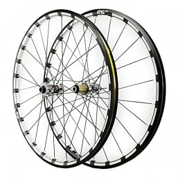 JIE KE Parti di ricambio Cerchio bici 26 27.5inch. MTB. Ruota anteriore e posteriore Disc Brake Mountain Bike Wheelset Thru Axle Doppia parete 7 8 9 10 11 12 Velocità 24 fori Accessorio per bicicletta per assi a sgancio rapid