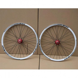 JIE KE Parti di ricambio Cerchio bici Bicycle Wheelset MTB Doppio Parete RIM RIM Brake Disc 7-11 Scheda di velocità Hub Sigillato cuscinetto QR 32h per assi a sgancio rapid (Color : E, Size : 26")