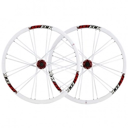 JIE KE Parti di ricambio Cerchio bici Bike Wheelset da 26 pollici MTB Disc Breke Brake Bicycle Rotella 24 raggio per 7-10 Velocità Cassetta Volante QR 2342G Accessorio per bicicletta per assi a sgancio rapid