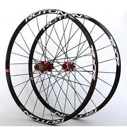 JIE KE Parti di ricambio Cerchio bici MTB Wheel Set Bicycle Front & Rear Wheel 26 / 27.5 / 29"Blocchi a doppia parete cerchi in lega di carbonio 24H QR freno a disco NBK Cuscinetto sigillato Accessorio per bicicletta per ass