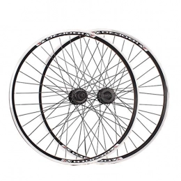 JIE KE Parti di ricambio Cerchio bici MTB. Wheelset Bicycle Wheelset da 26 pollici Bike Wheels Fro 7-10 Velocità Cassetta Velocità Ciclismo RIM V Freno QR. Cuscinetti sigillati (Color : BLACK)