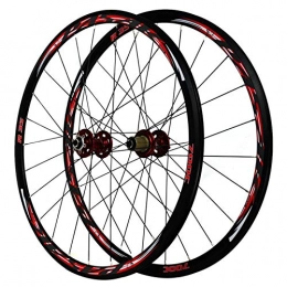 JIE KE Parti di ricambio Cerchio bici Racing 700C Road Bike Wheelset Wheelset Mountain Bike Set da 29 pollici Ruota a sgancio rapido anteriore 100mm posteriore 135mm doppio in lega di pareti per 7 / 8 / 9 / 10 / 11 Cassetta di veloci