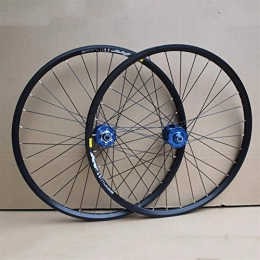 JIE KE Parti di ricambio Cerchio bici Set di ruote Bike MTB Set da 26 pollici Doppia parete RIM Cuscinetto sigillato Hub Disc Freno a disco QR per 8-10 Velocità Cassetta Volano Volantino Ruota per biciclette 32 fori per assi