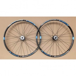 JIE KE Parti di ricambio Cerchio bici Wheelset 26" / 27, 5" / 29"per mountain bike Disc frenante MTB Bicycle Doppio Parete RIMS 8-10 Velocità Velocità Scopo 32h per assi a sgancio rapid (Color : BLUE, Size : 27.5")