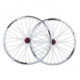 JIE KE Parti di ricambio Cerchio bici Wheelset bici per MTB 26. Pollice Disc / V- freno Bicycle Wheel Doppio strato Lega RIM 32 raggi 8-12 Mozzi a cassetta velocità QR Accessorio per bicicletta per assi a sgancio rapid