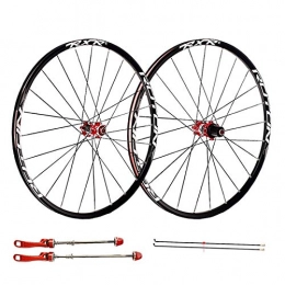 JIE KE Parti di ricambio Cerchio bici Wheelset Bike per 26 27.5 29 pollici MTB Doppia parete RIM RIM Freno a disco a sgancio rapido Mountain Bike Wheels 24h 7 8 9 10 11 Velocità Accessorio per bicicletta per assi a sgancio ra