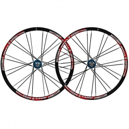 JIE KE Parti di ricambio Cerchio bici Wheelset da 26 pollici Bicicletta 6 Nail Disc Freno a sgancio rapido Bici Ruota Bici per mountain Cycling RIM 24 Foro 8 9 10 Mozzo per cuscinetti a velocità Accessorio per bicicletta per