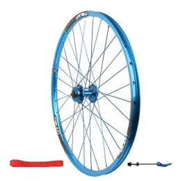 CHP Parti di ricambio CHP Bicicletta Ruota Anteriore 26 Pollici MTB Bike Alloy Double Wall Rim rapido Rilascio del Freno a Disco 951g 32 Hole (Color : Blue)