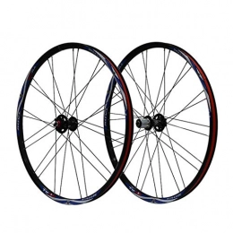 CHP Parti di ricambio CHP Bike Wheel Set 26" Lega Bicycle Wheel MTB Doppia Parete Rim Pneumatici 1, 5-2, 1" Freno a Disco 7-11 velocit Sealed Cuscinetti del mozzo a sgancio rapido (Color : Black Blue)